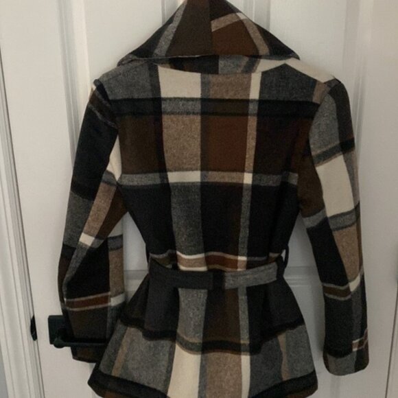Chicwish Prairie Check Rabato Wrap Coat - XS - Picture 8 of 8